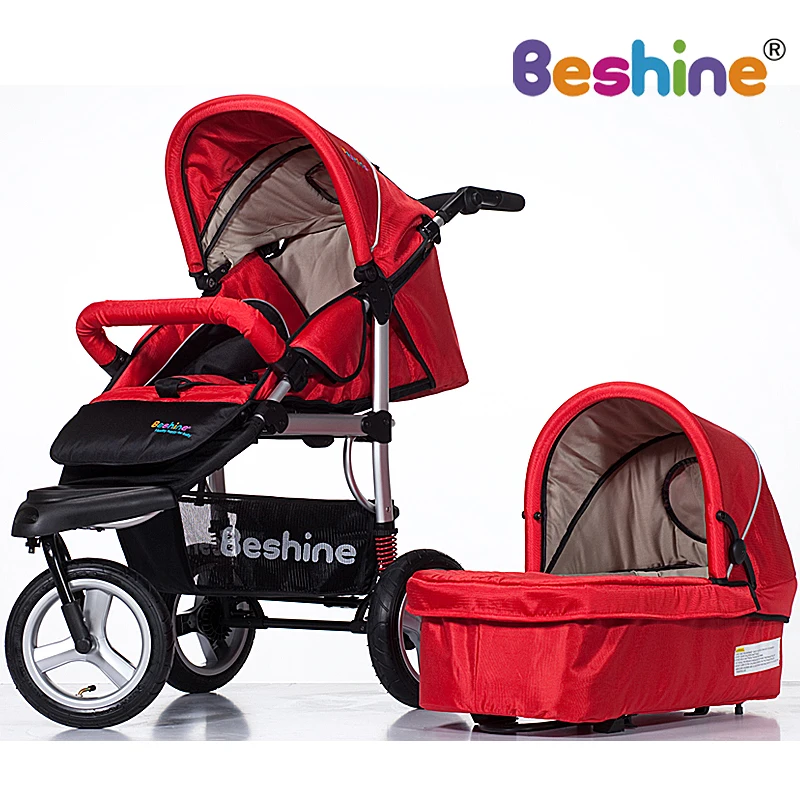 Beshine sallei baby stroller air wheels baby car suspension folding