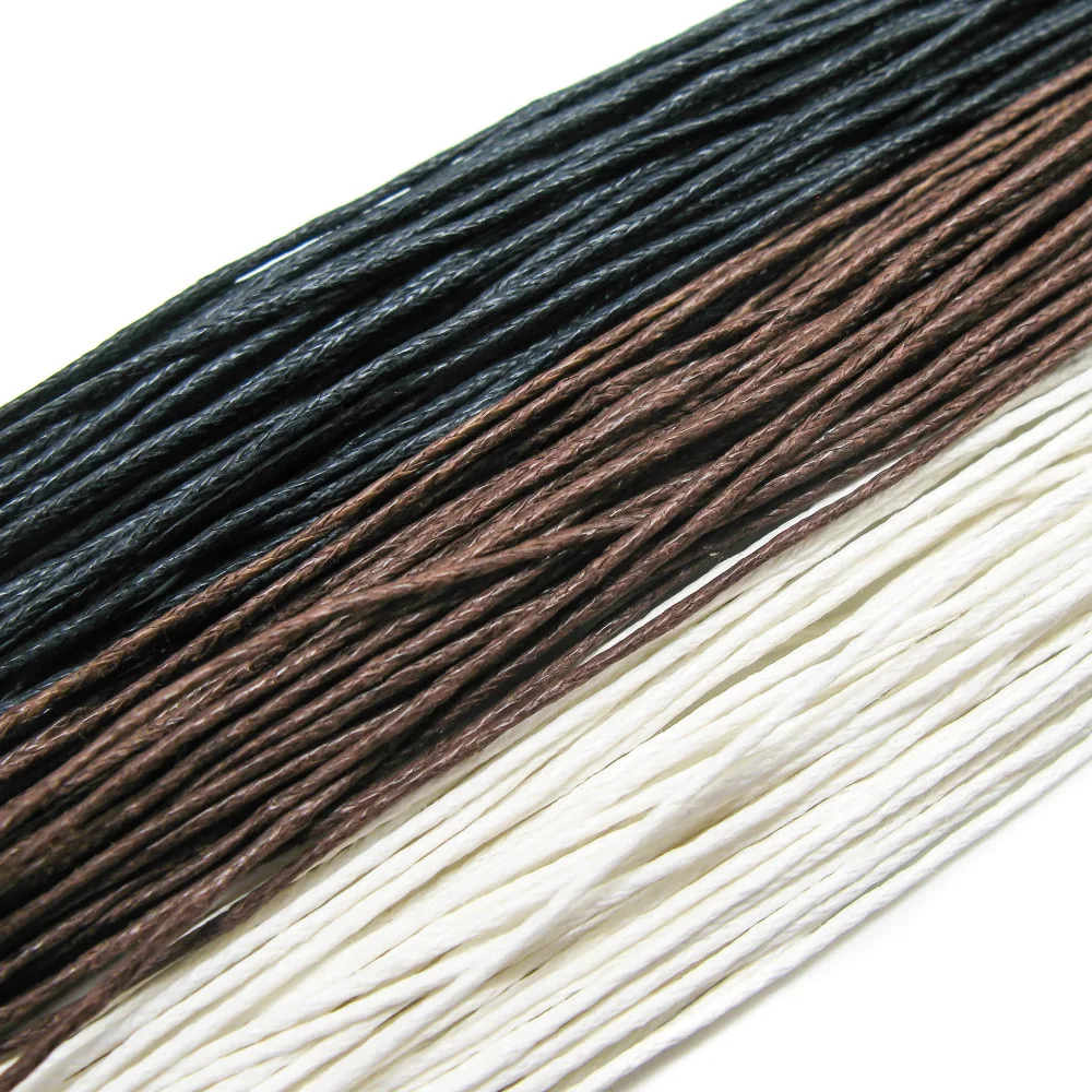 

TOAOB 120M Mix Color Round Leather Cord 1MM DIY Finding