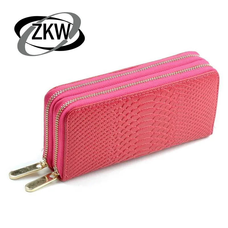 

Ladies Leather Wallet Korean zipper three leather hand bag Card Wallet
