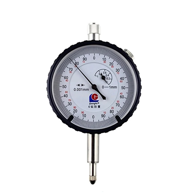 

GUANGLU Dial Indicator 0-1/0.001mm Micrometer Shock-Proof Test Gauge with Lug Back Precision Micrometer Measuring Tools