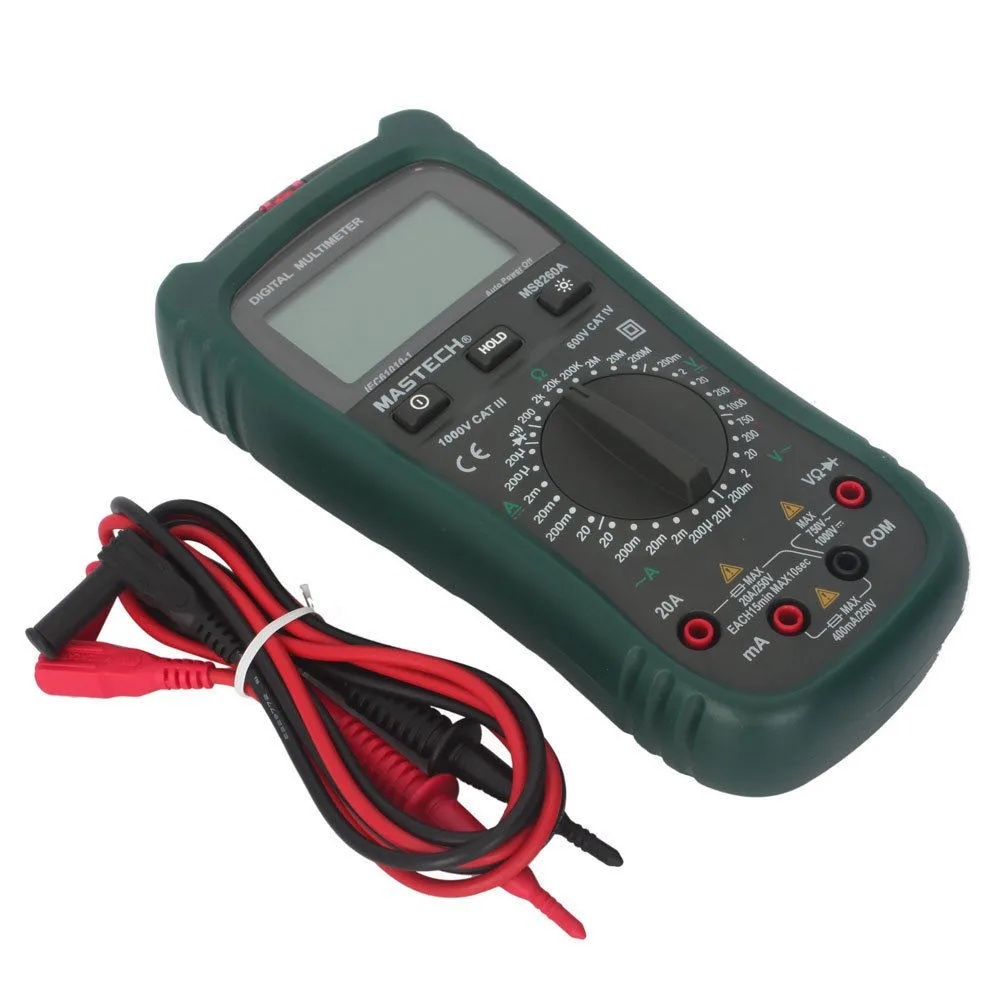 MASTECH MS8260A Цифровой мультиметр измеритель сопротивления переменного/постоянного