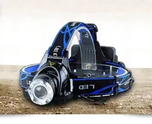Powerful CREE XML T6 headlights headlamp Zoom waterproof 18650 rechargeable battery Led Head Lamp Bicycle Camping Hiking Light