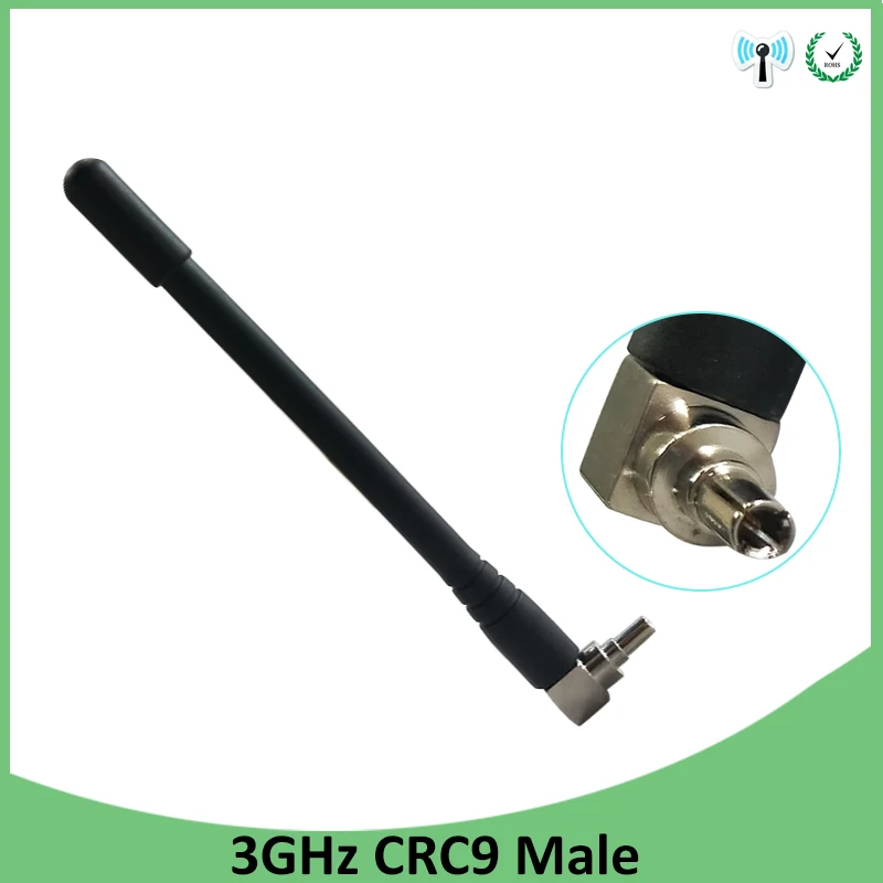 

10pcs 3G 4G LTE antenna 3dbi with CRC9 plug connector antena 1920-2670 Mhz FOR wireless 4G modem lte repeater antenne antennas