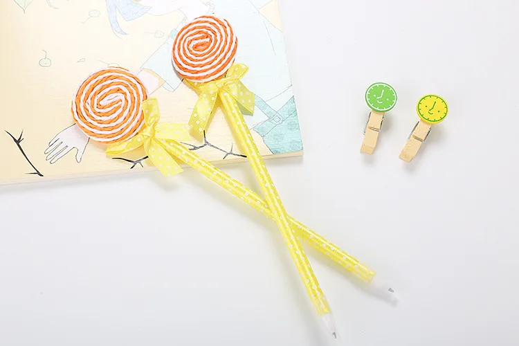 24 шт. творческий канцтовары, шариковая ручка милый мультфильм обучения поставки свежий конфетный цвет средний масло Kawaii школьные