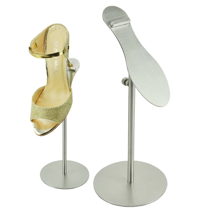 

High Quality Adjustable Metal Matte Shoe Display Stand Shoe Display Rack Holder For Shoe Store HS7030