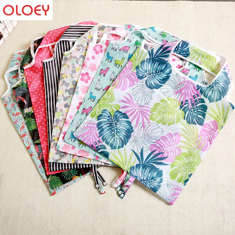 Spring Rolls Waterproof Oxford Reusable Shopping Bags Women Foldable Tote Bag Portable Cloth Eco ...