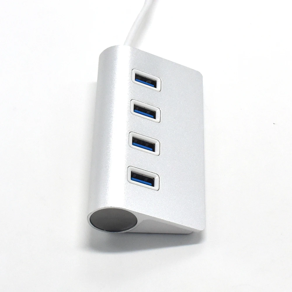 Высокая скорость 4 порта USB 3,0 концентратор портативный алюминиевый концентратор USB разветвитель для Apple для Macbook Air PC ноутбук