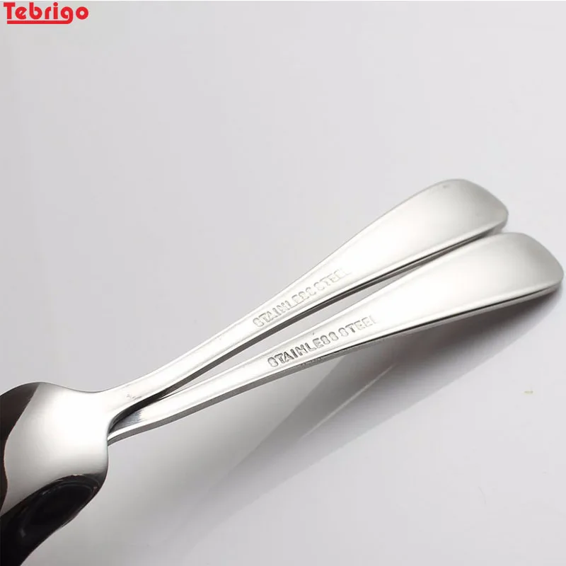 Tebrigo 6 шт./партия ложка для мороженого из нержавеющей стали чайная десертная торта