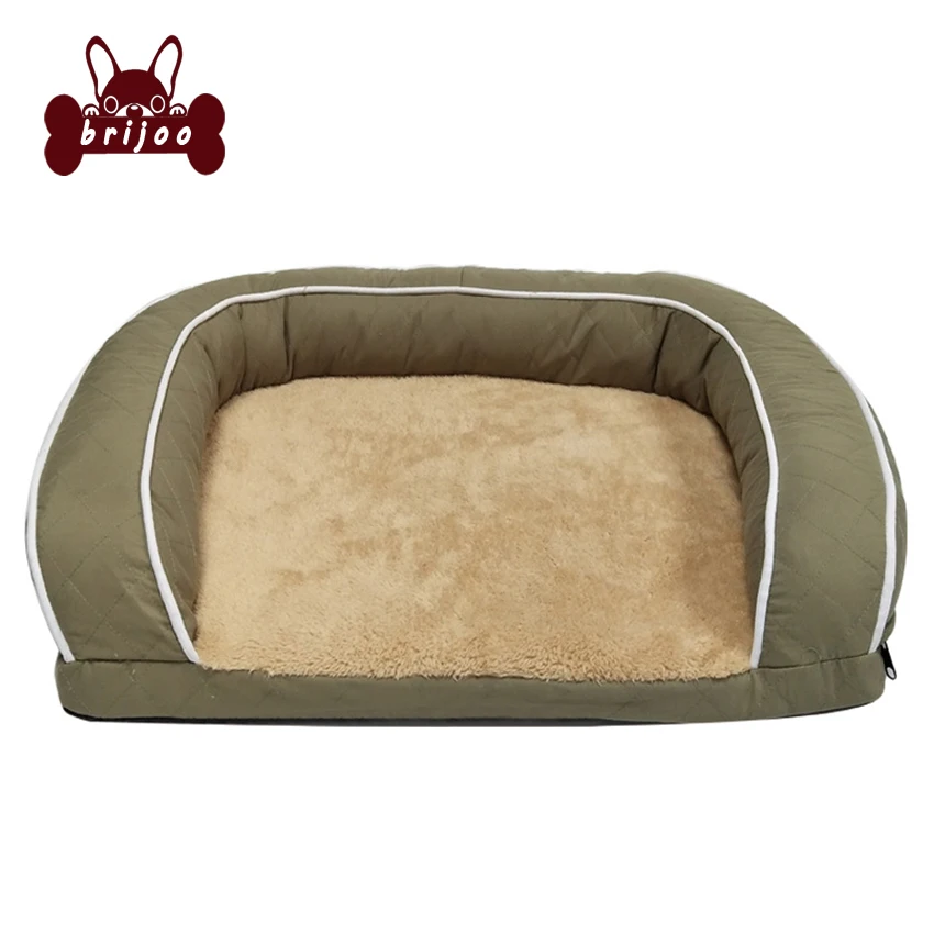 Luxury Pet Dog Sofa For Large Dogs Beds Detachable Washable Soft Fleece Cat Bed House Warm Chihuahua Small Dog Bed 4 Colors