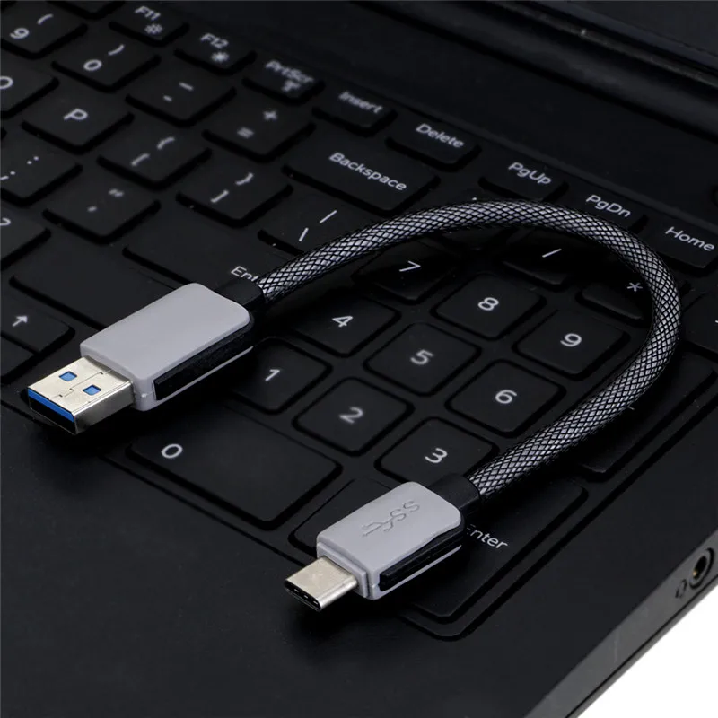 Высокое качество, 20 см, сетчатый кабель type C для USB 3,0, Мужской кабель для синхронизации данных для Xiaomi4s 5 5S Plus, Note 2, Redmi Pro, Asus Zenfone 3