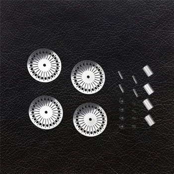 

4pcs Metal Wheel Hub Decorative cover for TRAXXAS TRX4 Ford Bronco Land Rover Defender RC Car Accessories
