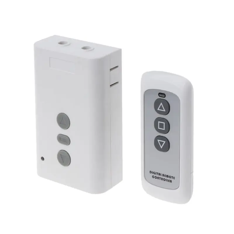 433 MHz AC220V 2CH التقوية استقبال + RF الارسال اللاسلكية التحكم عن بعد التبديل ل محرك لباب الجراج إلى الأمام عكس العارض C