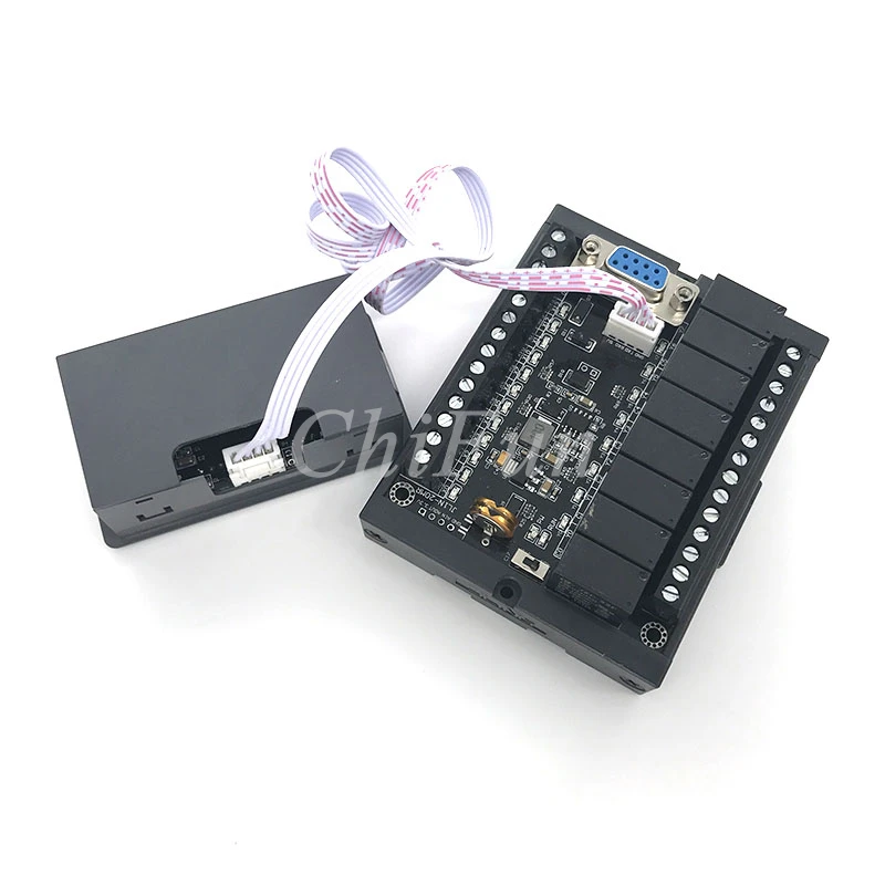 Бесплатная доставка PLC FX1N 20MR + Корпус рельсового типа дисплей релейный модуль