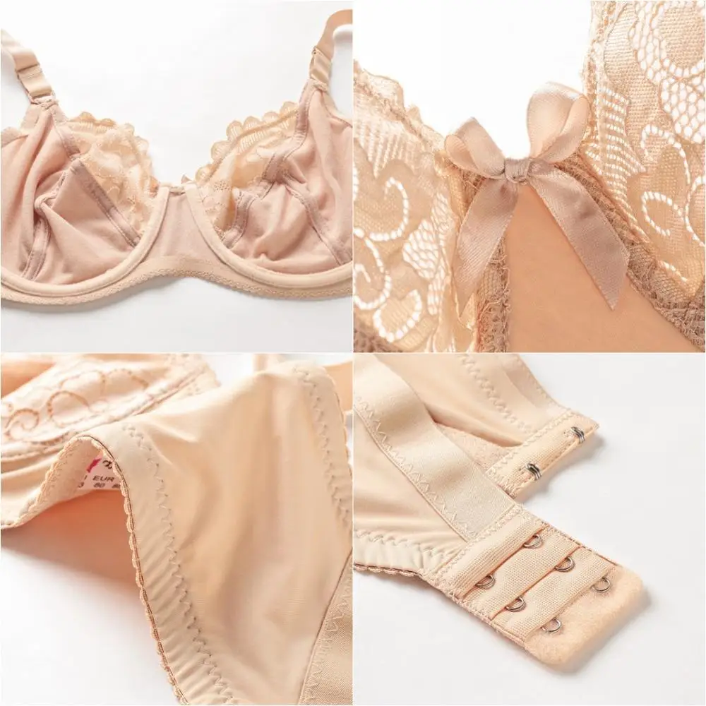 Женское кружевное нижнее белье Bralette bh большой кружевной бюстгальтер пуш ап с