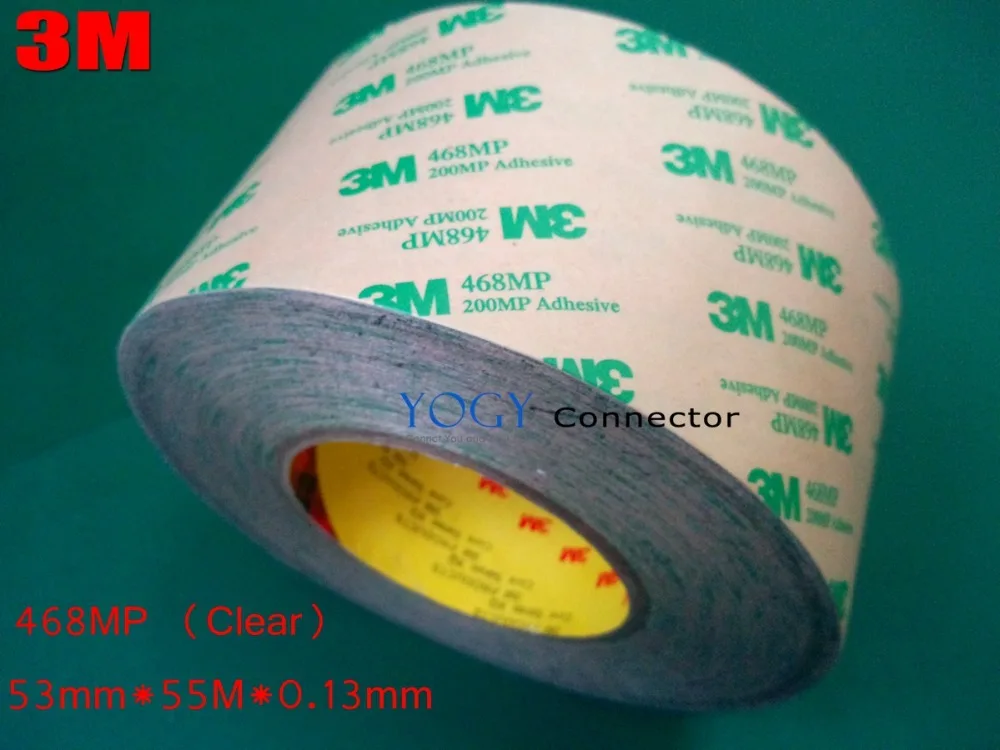 3M 468MP (53mm855M) 200MP Transparent Adhesive Two Sided Tape for PCB