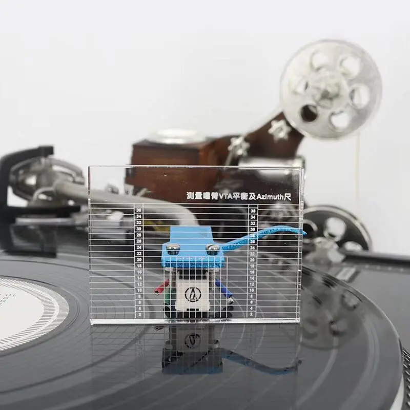 

LP Vinyl Record Player Measuring Phono Tonearm VTA/Cartridge Azimuth Ruler Balance Cartridge Azimuth Ruler Headshell Turntable