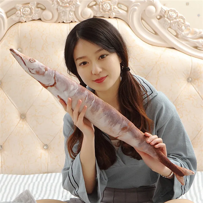 

70CM One Piece 2016 Free Shipping Salted Fish&Saury Plush Toys Soft PP Cotton Stuffed Doll High Quality Creative Gifts 2 Style