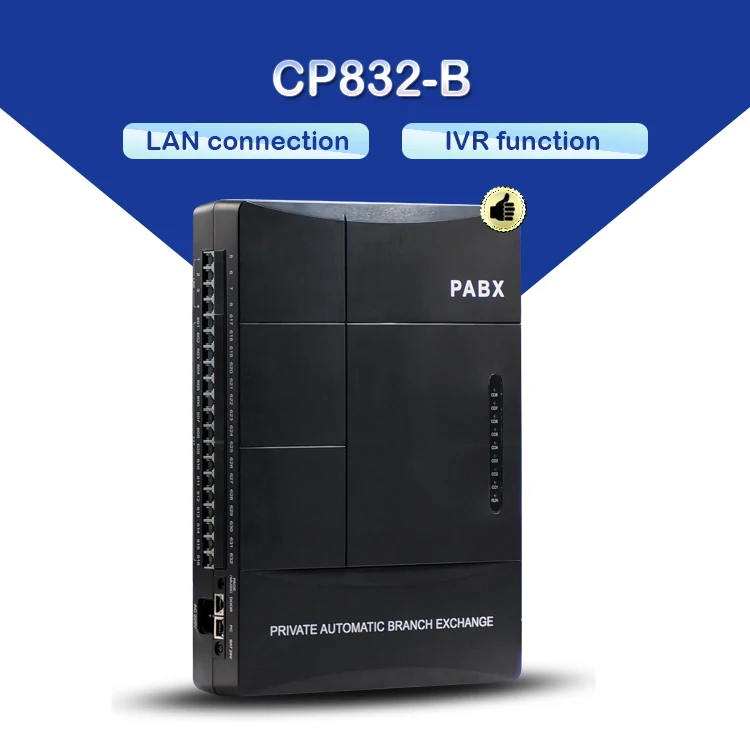 Телефонная система Excelltel/PBX/ CP832 B 4 PSTN line 16 extension/программное обеспечение для ПК/IVR|pbx
