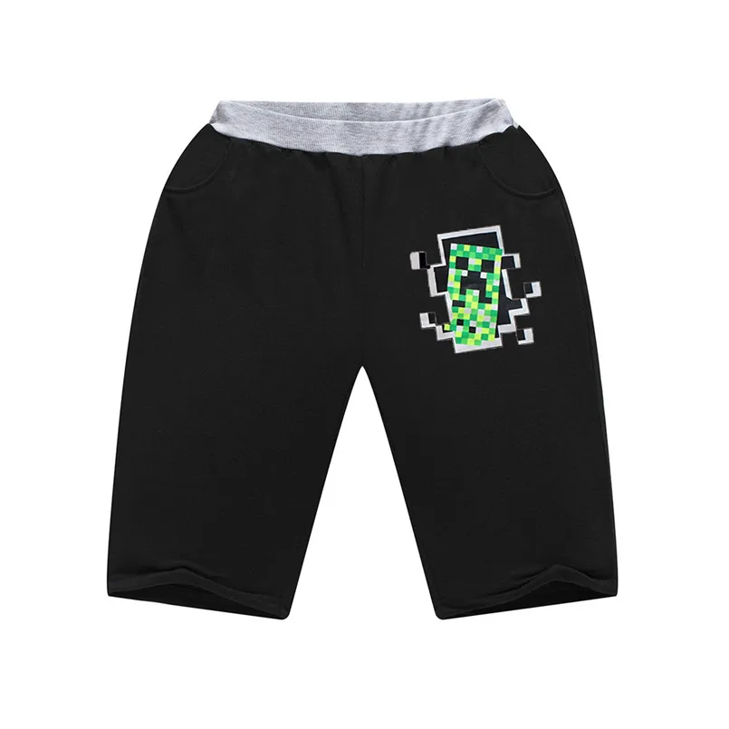 

Minecraft summer baby girl boy shorts clothes trousers Kids full length cartoon pencil pants cotton shorts girls ruffle pants