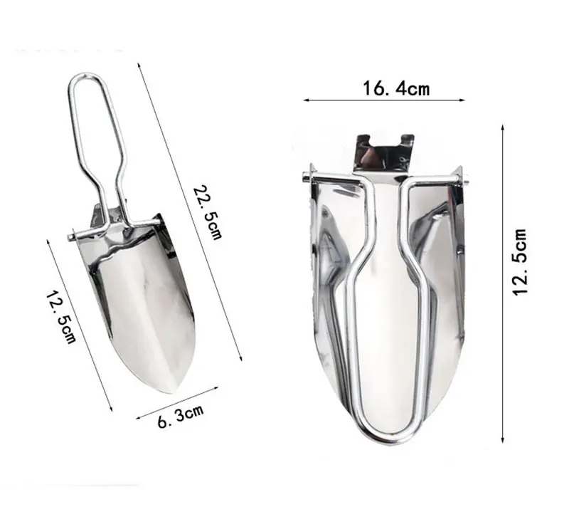 FATCOOL 1 шт., складная садовая лопата из нержавеющей стали, многофункциональная портативная садовая посадочная лопата, инструмент для пересадки