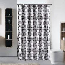 Plaid Bathroom Curtain Waterproof Shower Curtains For Bathroom Cortina Ducha rideau de douche douchegordijn