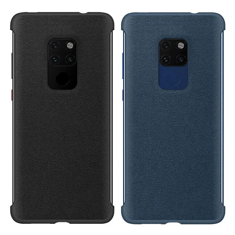 

Original Case For Huawei Mate 20 Pro With Logo PU Leather Half-wrapped PC Cover For Huawei Mate 20 Mate20 Pro Case Official Bag