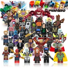 

Avengers 3 Infinity War Action Figure Black Panther Thanos Hulk Gamora Building Blocks Compatible with LegoINGlys Marvel Toys