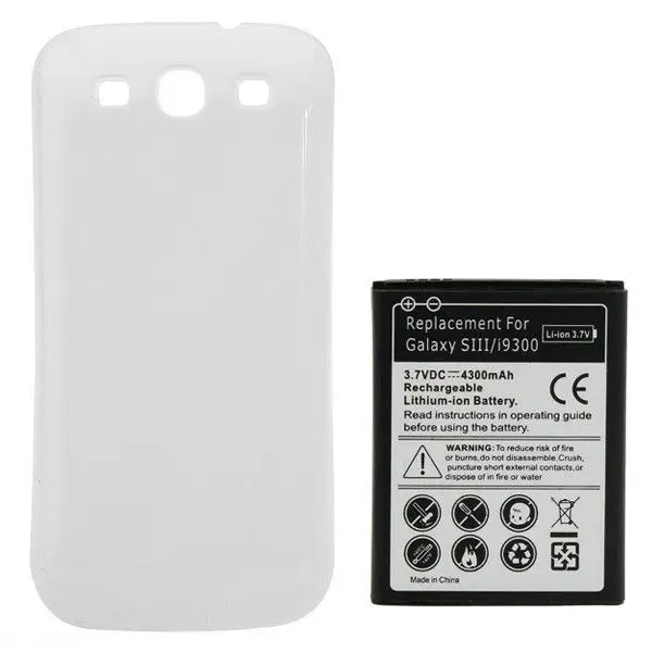 1x 4300mAh EB-L1G6LLU Extended Battery Cover For Samsung Galaxy