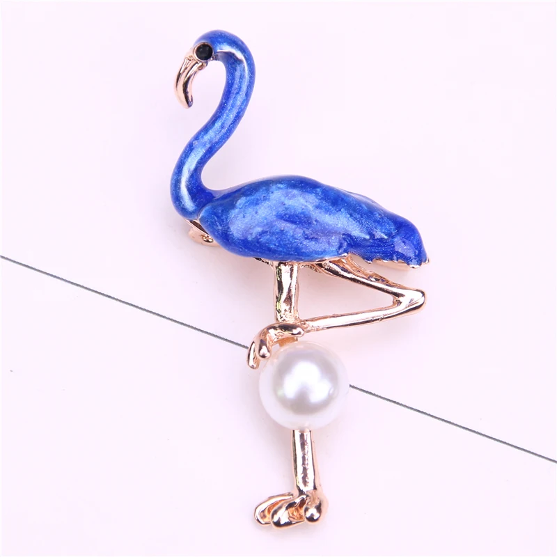 

enamel pins and brooches for women pearl brooch jewelry crane pin badge metal brooch for men suit