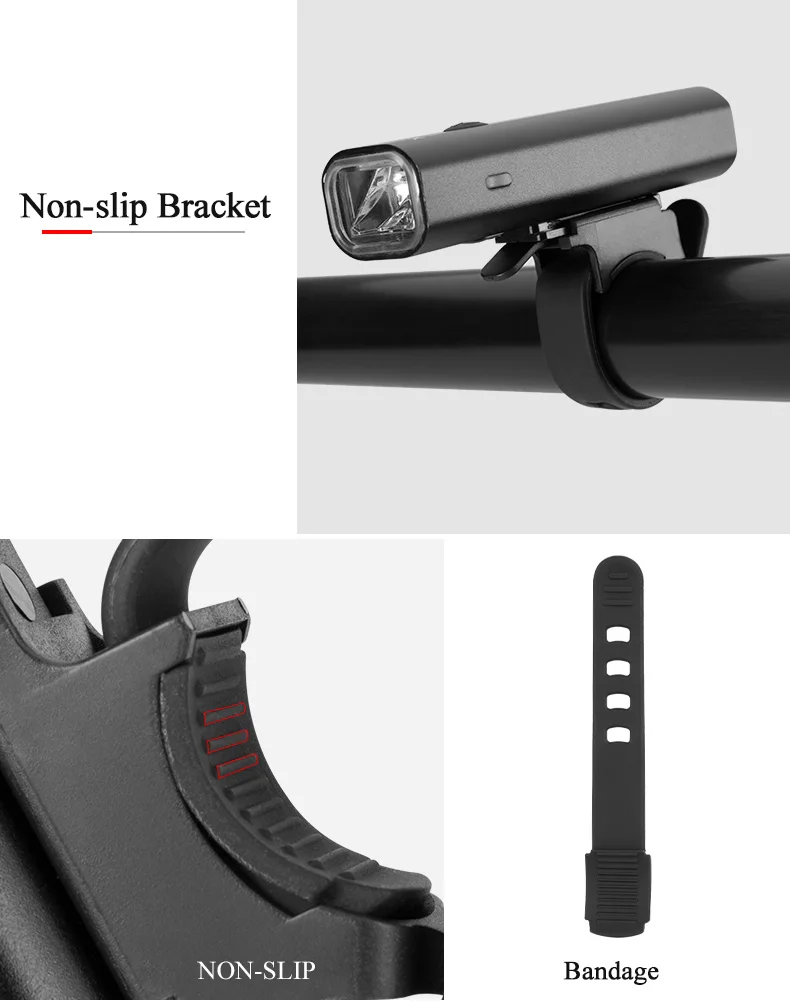 Cheap ROCKBROS Bike Lights Usb Chargeable Rainproof MTB Bicycle Front Lamp Cycling Flashlight Bicycle Accessories 21