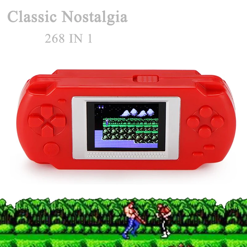 

Children Retro Mini Handheld Game Console 8 Bit Portable 2 inch Color Screen Game Player Built in 268 Games with Chinese English