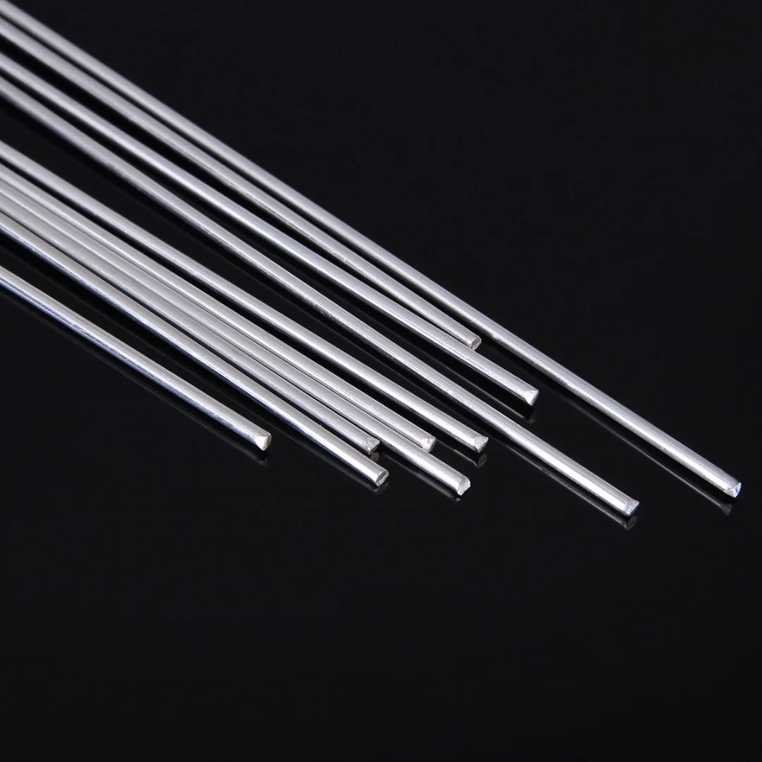10Pcs/Set Aluminium Welding Rods 1.4mmX500mm Low Temperature Repair Welder Soldering Brazing Rod Mould Repair Welding Material