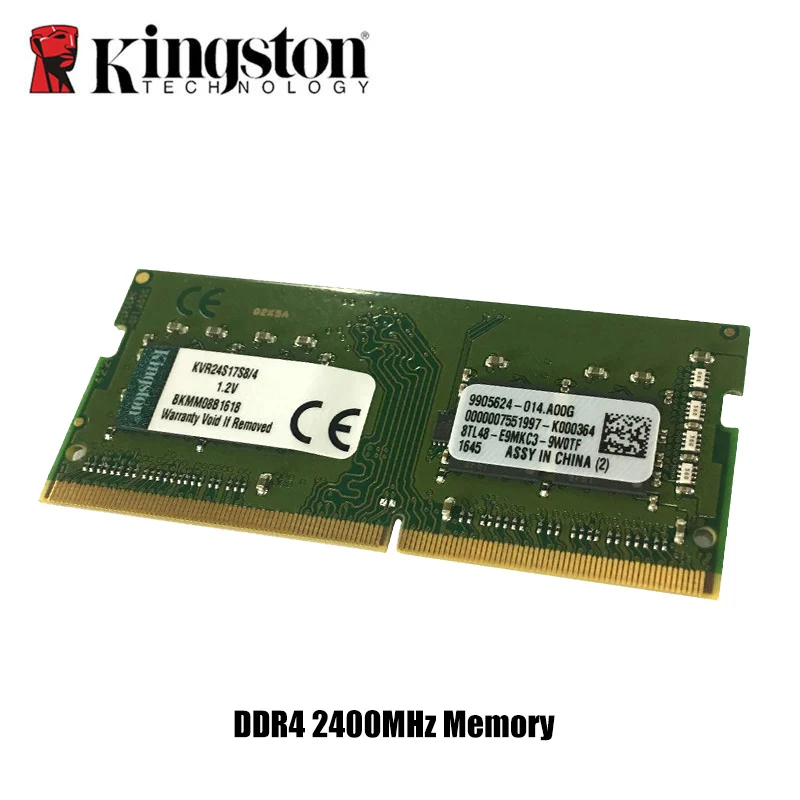 Original Kingston Memory Intel Gaming Memory DDR4 RAM 8GB 4GB 2400Mhz 1.2V 260 Pin Notebook memory RAM Memory Sticks