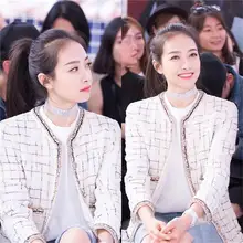 Новая стильная женская куртка, шерстяная твидовая клетчатая куртка, модная для достижения наивысшего качества, простая сексуальная тонкая хлопковая OL Женская куртка T