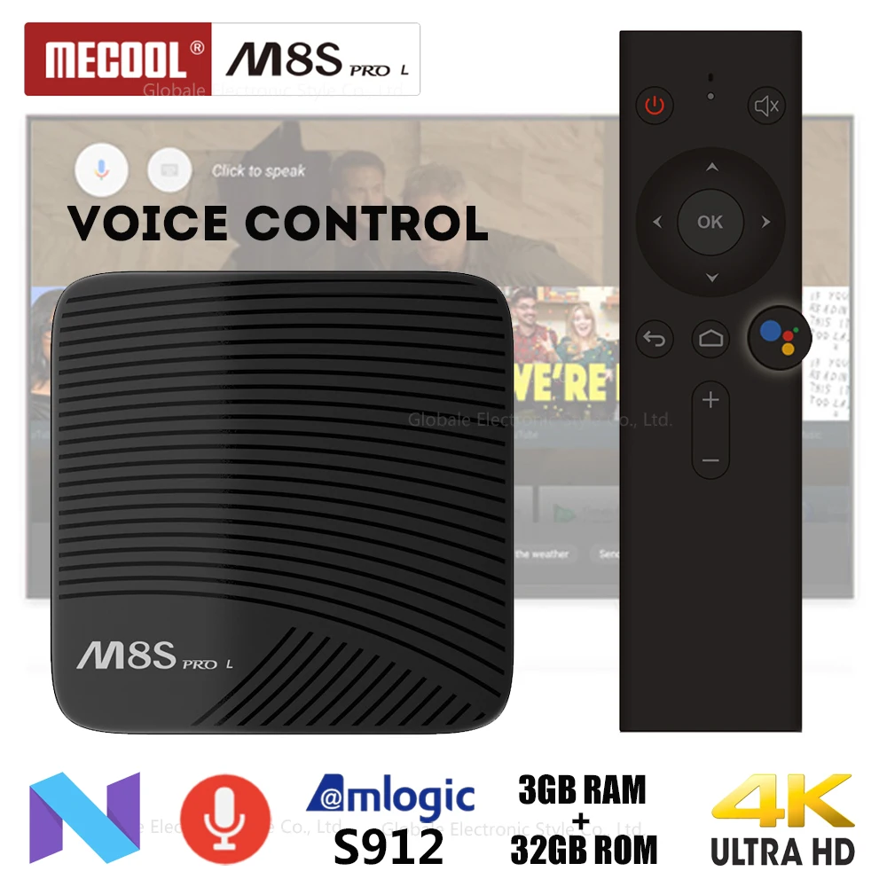 Mecool M8S PRO L Voice Control Smart TV Box Android 7.1 Amlogic S912 Octa Core Bluetooth 4K Set-top Box HDMI 3GB 32GB Mecool M8S PRO L Voice Control Smart TV Box Android 7.1 Amlogic S912 Octa Core Bluetooth 4K Set-top Box HDMI 3GB 32GB