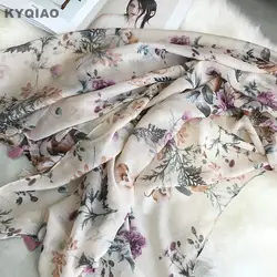 2019 Для женщин шарф с принтом mori/Летняя одежда для девочек осень японский Стильный Свежий страна Дизайнерские Длинные печати шарф, кашне