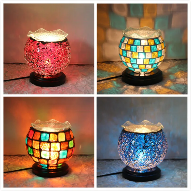 ^Cheap Mosaic Glass Ball Garden Lights Color Changing LED Solar Light Waterproof Solar Powered Table Lamps for Parties Decorations Xmas