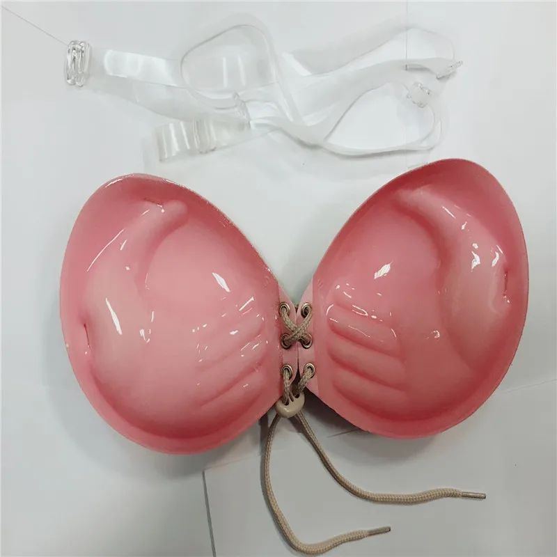 Mulheres Autoadesivo Strapless Bandage Traceless Reunir Ajustável Sutiã Invisível Sutiãs Push up Roupas Íntimas Femininas 100 Pcs - 4 Cheap Sutiãs