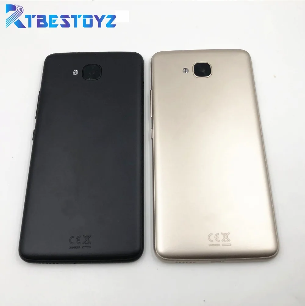 

100% Original New Battery Door Back Cover Housing Case 5.0' For BQ Aquaris U2 Lite With Power Volume Button black gold