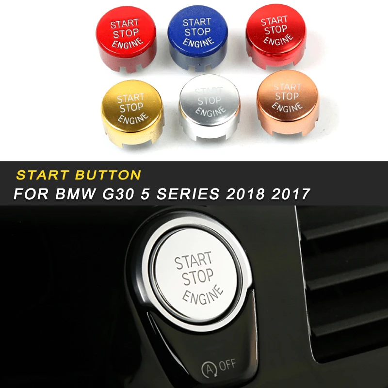 

Car start button frame trim Sticker Cover Accessories For BMW G30 5 series 2018