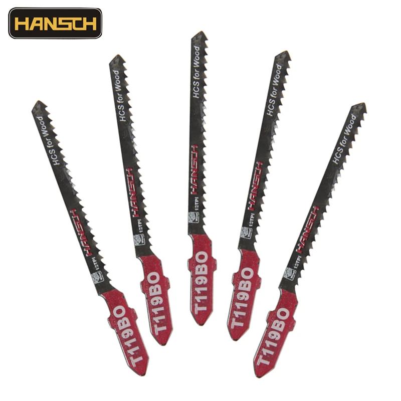 HANSCH 5Pcs 76mm Jig Saw Blades T119BO Wood Fast Cutting For Makita ...