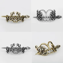 Viking ювелирные изделия большие кельтские узлы Корона шпилька Винтаж руны заколки для волос палка слайд аксессуары для женщин талисманы девушка шпильки для волос