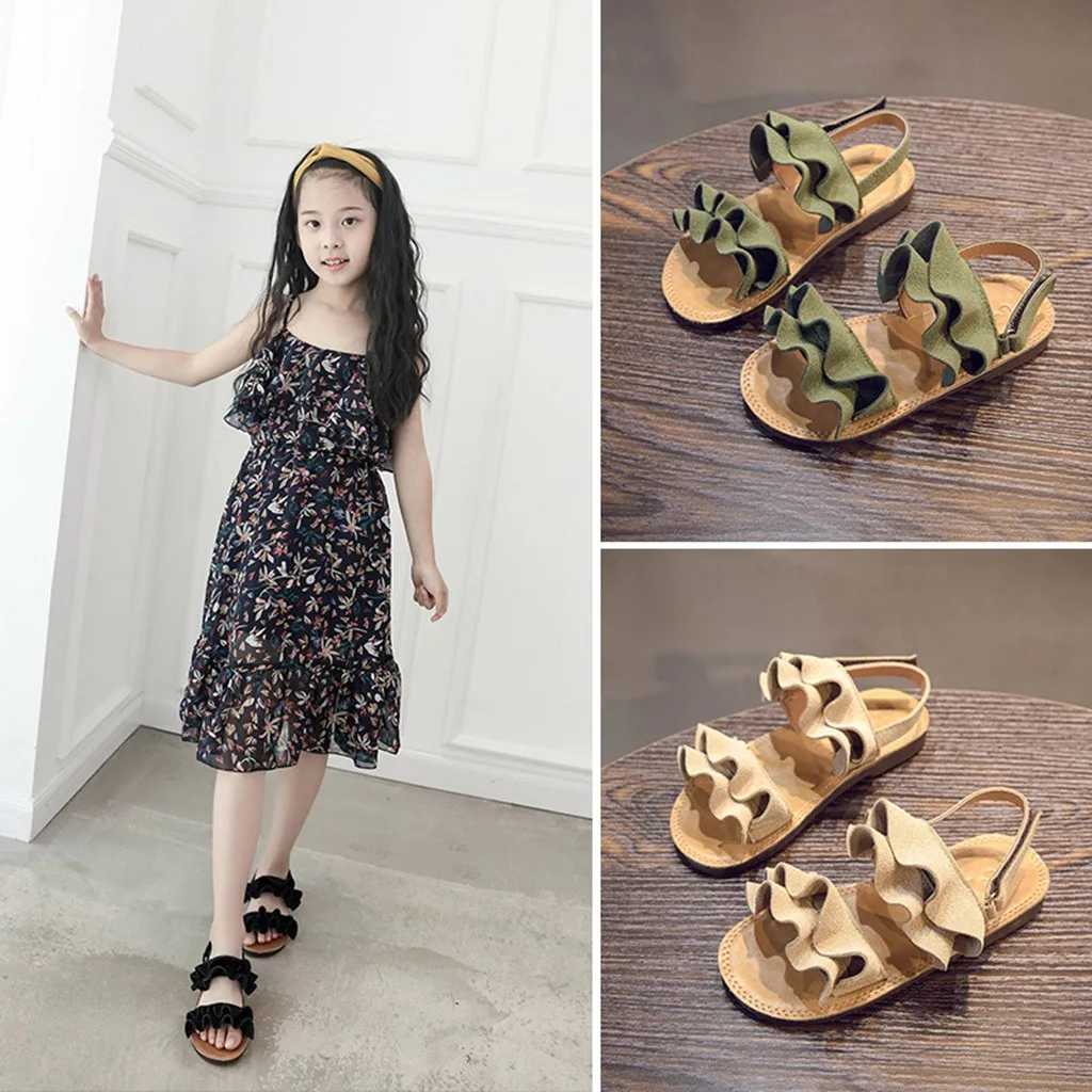 

Summer 2019 boys shoes Summer Toddler Infant Kids Baby Girls Cute Wave Beach Princess Shoes Sandals #3