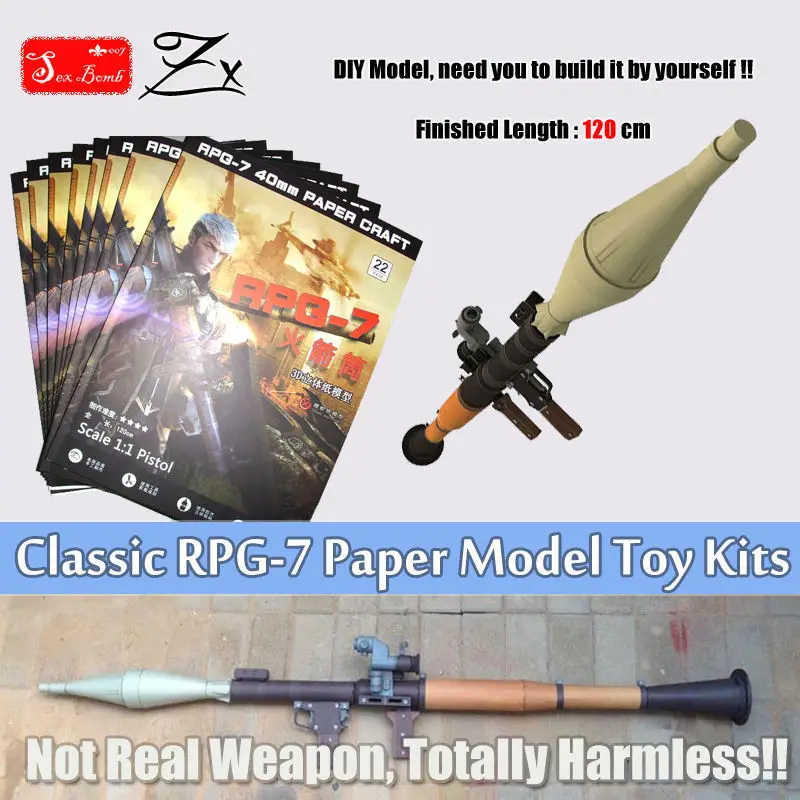 Buy 2017 New Scaled RPG 7 Rocket Launcher Bazooka 3D