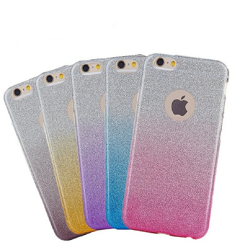 

For Huawei P8 P9 Lite Y6Pro GR3 Mate 8 9 case Gradient Color Glitter Soft Silicone shell Case on for Honor 5X 5C 5A 8 6C Cover