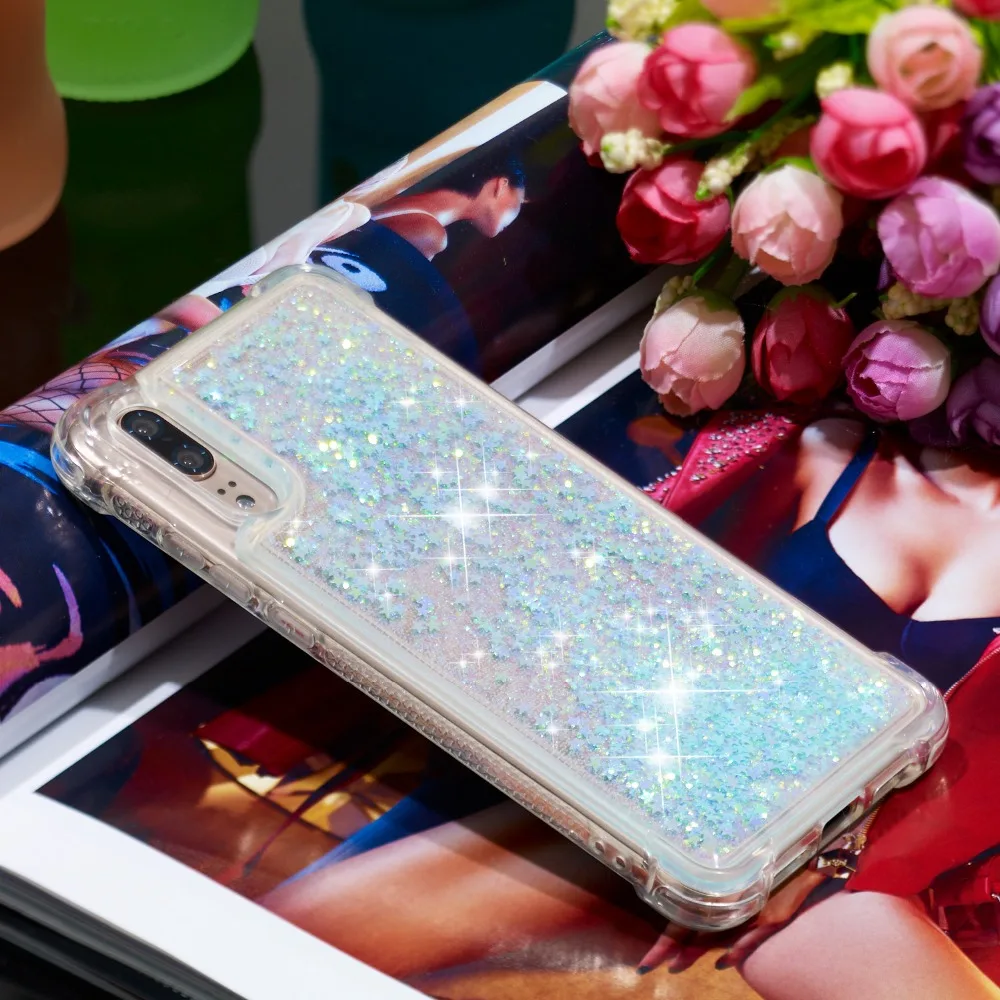Жидкий зыбучий песок чехол для Huawei P20 Lite P30 P10 Plus P9 P8 Мягкий силиконовый Mate 20X10 Pro 8 9 P