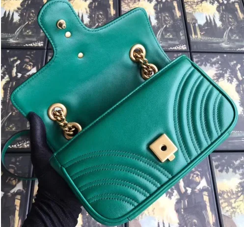 

Marmont highquality femme marque luxery 2019 real leather womens bag women hardware chain shoulder bag Brand designer design