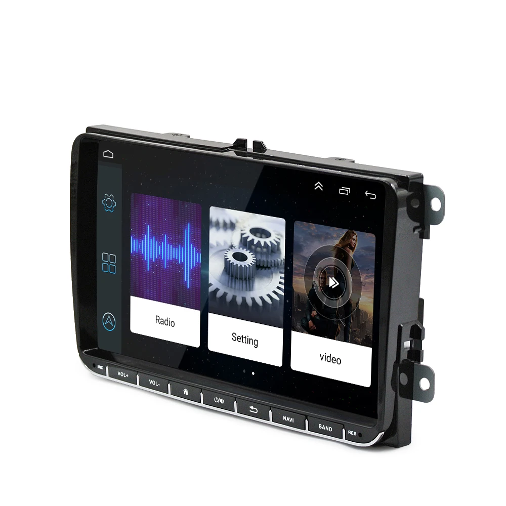 Best For VW Android Car Stereo Panlelo S5 2 Din GPS Navigation Head Unit Auto Radio AM/FM Music Video Multimedia Player For Polo Golf 1