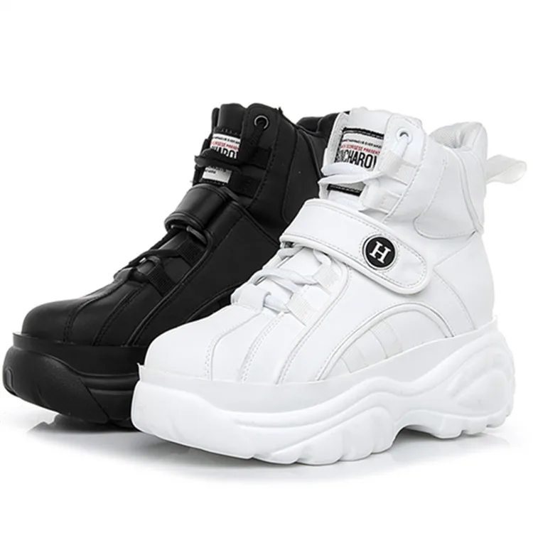 SWYIVY Platform Sneakers Shoes Woman Spring New 2019 High Top Female Fashion Casual White Shoes Comfortable Sneakes Woman Flat