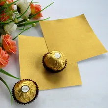 20*20 см золотым тиснением золотой Тиснение алюминиевой фольги для упаковки шоколада луна торт упаковки forminhas de doces де Papel